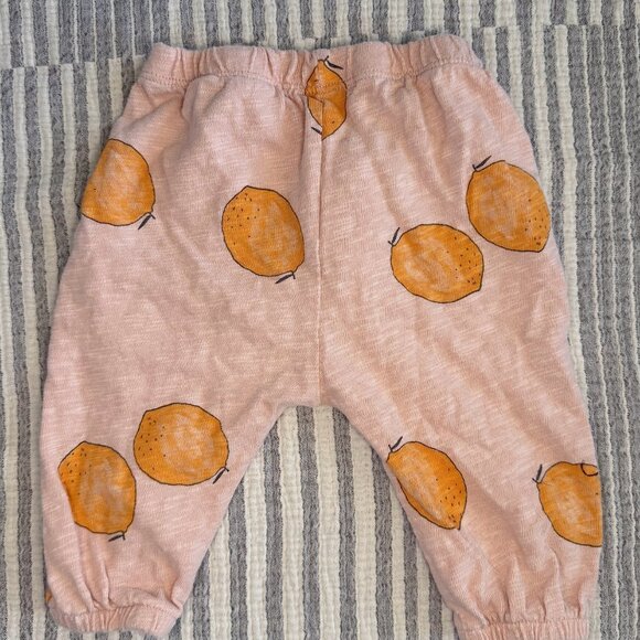 Zara Orange Fruit Jogger Pants - Picture 2 of 2